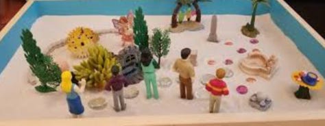 Sand Tray Therapy, Our trauma therapy sessions in North Phoenix and Arizona incorporates EMDR and creative arts interventions for deeper healing